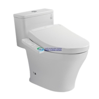 Bồn cầu 1 khối TOTO MS857CDW24 nắp điện tử Washlet S2 (giấu dây)