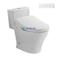 Bồn cầu 1 khối TOTO MS857CDW25 nắp điện tử Washlet S5 (giấu dây)