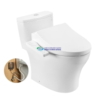 Bồn cầu 1 khối TOTO MS885DW26 nắp điện tử Washlet S1