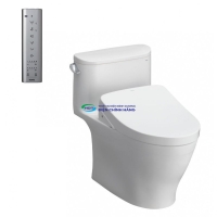 Bồn cầu 1 khối TOTO MS887CRW12 nắp điện tử Washlet S7