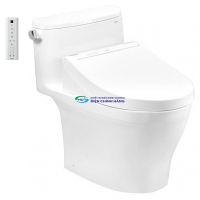 Bồn cầu 1 khối TOTO MS887CRW15 nắp điện tử Washlet C5 (giấu dây)