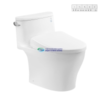 Bồn cầu 1 khối TOTO MS887CRW23 nắp điện tử Washlet S7 (giấu dây)