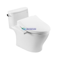Bồn cầu 1 khối TOTO MS887CRW26 nắp điện tử Washlet S1