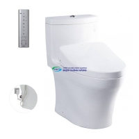 Bồn cầu 1 khối TOTO MS889DRW11 nắp điện tử Washlet S7
