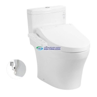 Bồn cầu 1 khối TOTO MS889DRW16 nắp điện tử Washlet C2
