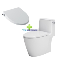 Bồn cầu INAX AC-912+CW-S15VN 1 khối nắp rửa cơ CW-S15VN (không dùng điện)
