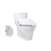 Bồn cầu TOTO MS885DE4 1 khối nắp rửa cơ TCW1211A (không dùng điện)