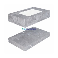 Chậu lavabo âm bàn Viglacera AZ53-9GP03 men Nano nung