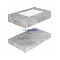 Chậu lavabo âm bàn Viglacera VA3-9GP03 men Nano nung