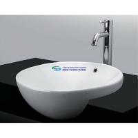 Chậu lavabo bán âm bàn TOTO LT533R men CeFiONtect
