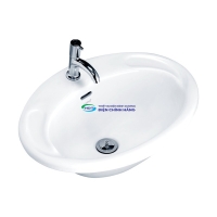 Chậu lavabo dương vành COTTO C007 chính hãng