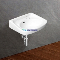 Chậu lavabo treo tường Viglacera BS418 men Nano nung