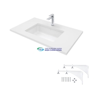 Chậu lavabo âm bàn TOTO LW1555BA/TL516GV men CeFiONtect