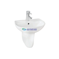 Chậu lavabo treo tường Thiên Thanh LT03 chân lửng chính hãng