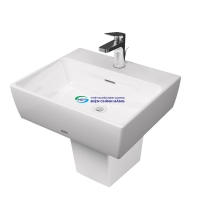 Chậu lavabo treo tường TOTO LHT328C chân lửng men CeFiONtect