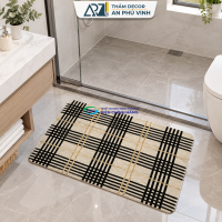 Thảm In FW 60x90 Vải Balo Tổ Ong Họa Tiết Sọc Kẻ Thấm Hút Decor Nhà Cửa APV-18M01