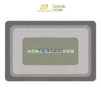 Thảm Thấm 43x118 Nhựa PVC Vải Trơn Màu Xám Thấm Hút Nước Decor Nhà Tắm APV-12L04