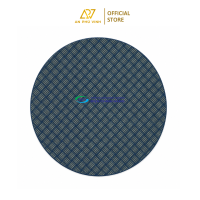 Thảm In HD 60x60 Nhựa PVC Vải Trơn Tròn Màu Đen Thấm Hút Chống Trượt Đẹp APV-14S05