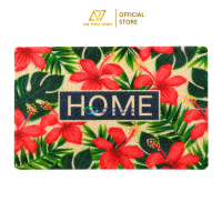 Thảm In PVC 45x75 Nhựa Sợi Mì Họa Tiết Home Lá Cây Thấm Hút Chống Trượt APV-19S02