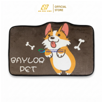 Thảm In FLR 40x60 Chất Nhung Hình Chó Corgi Mềm Mịn Thấm Hút Decor Nhà Cửa APV-02S04